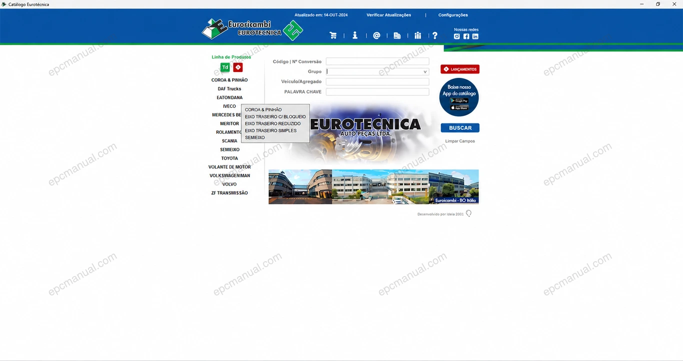 EURORICAMBI EUROTECNICA PORTUGUESE screenshot 2