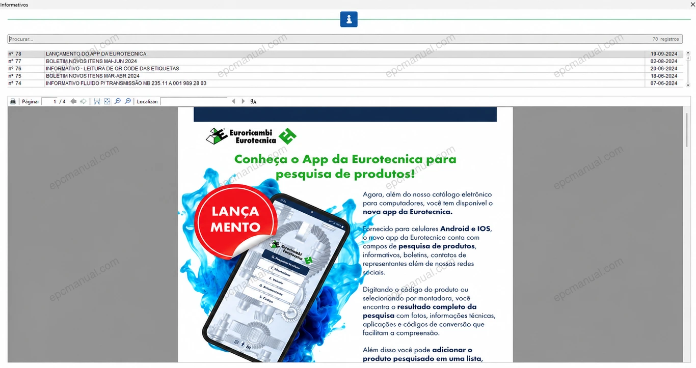 EURORICAMBI EUROTECNICA PORTUGUESE screenshot 4