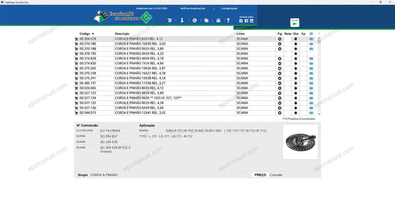 EURORICAMBI EUROTECNICA PORTUGUESE screenshot 5