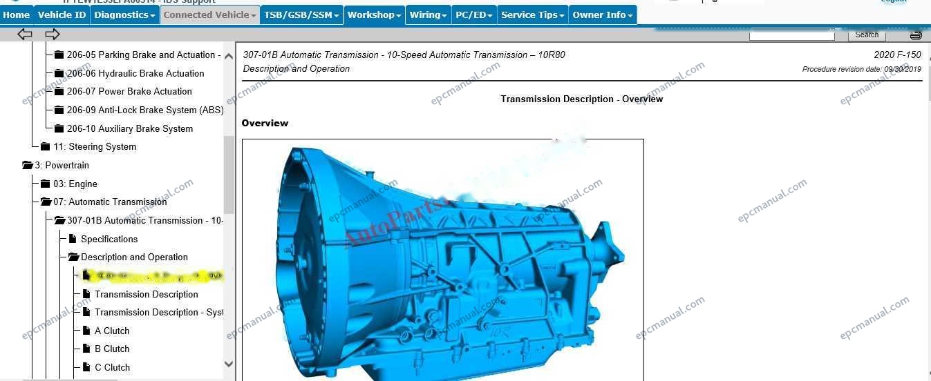 Ford Motorcraft Service Info Online Repair Manuals screenshot 10