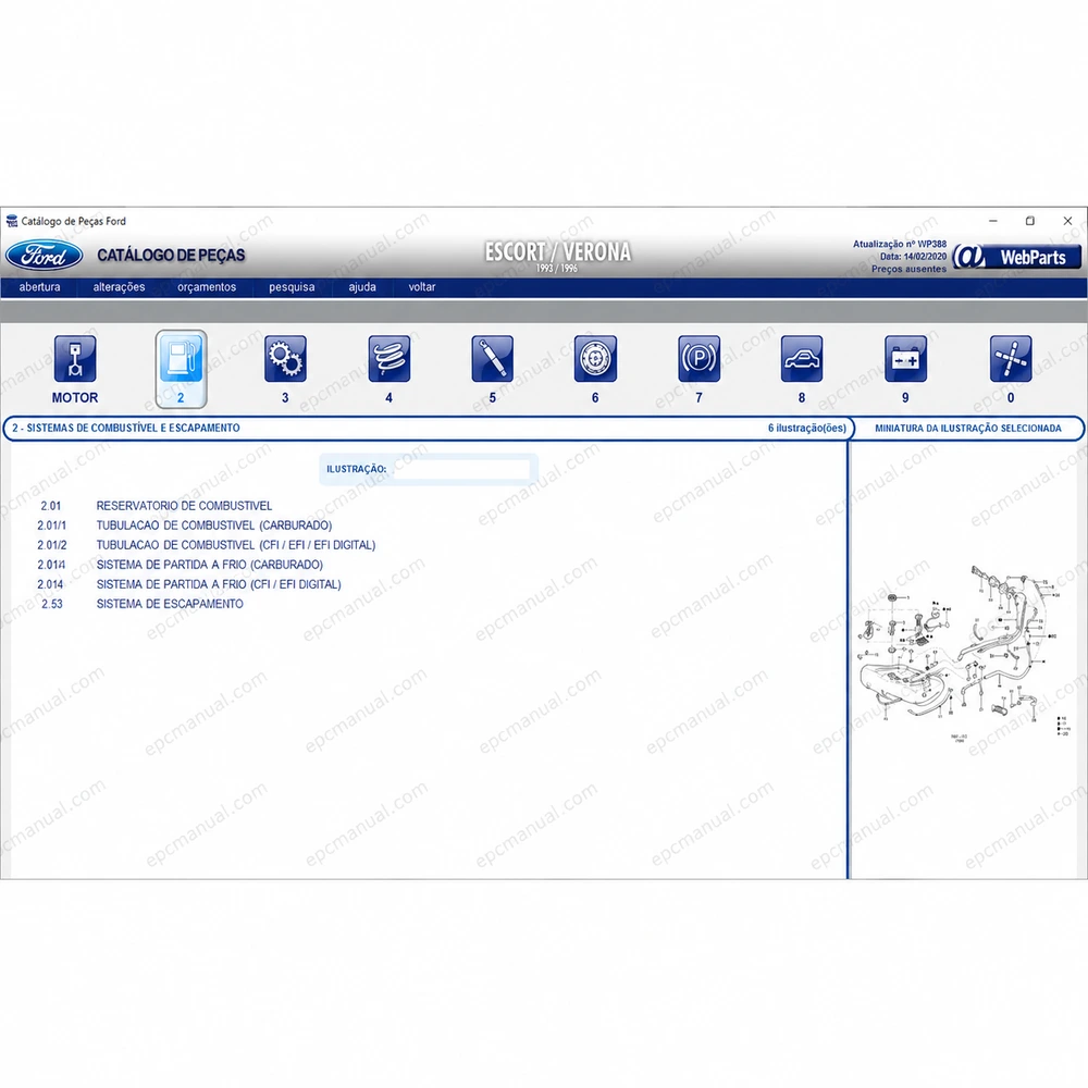 FORD WEBPARTS LATIN AMERICA 2020.02 screenshot 2