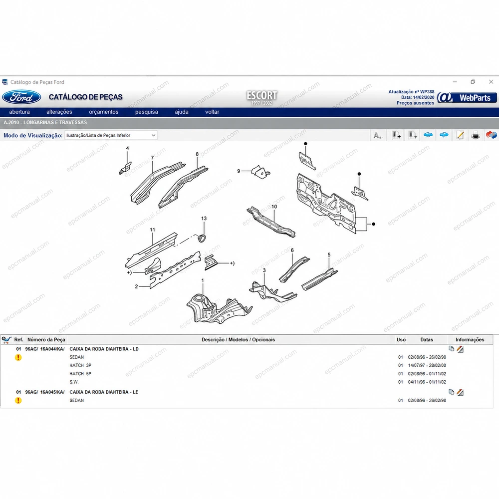 FORD WEBPARTS LATIN AMERICA 2020.02 screenshot 4