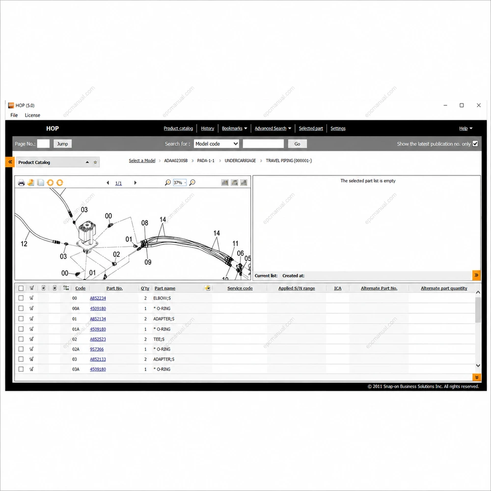 HITACHI HOP EPC 5 screenshot 3