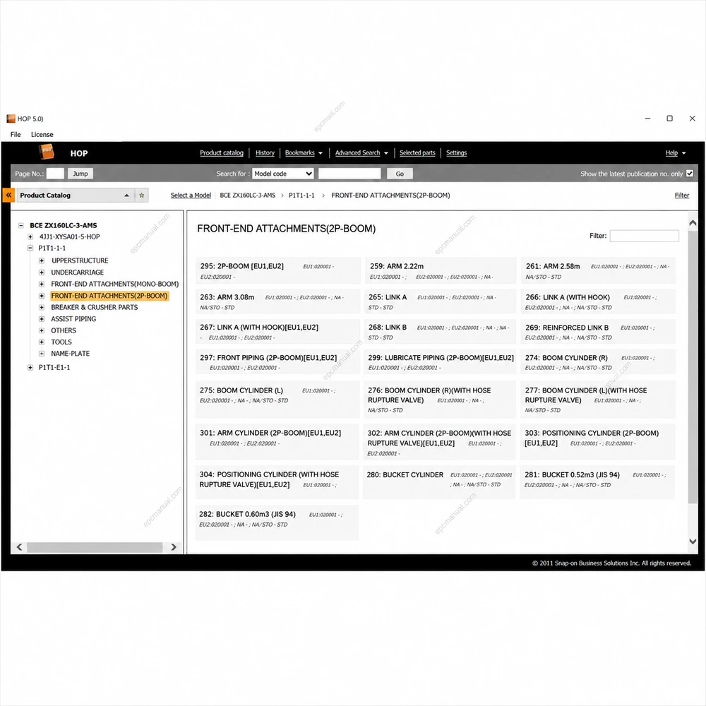 HITACHI HOP EPC 5 screenshot 5