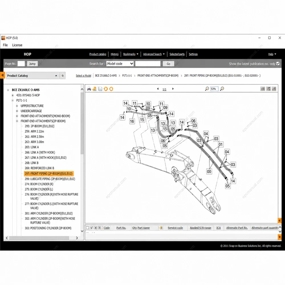 HITACHI HOP EPC 5 screenshot 6