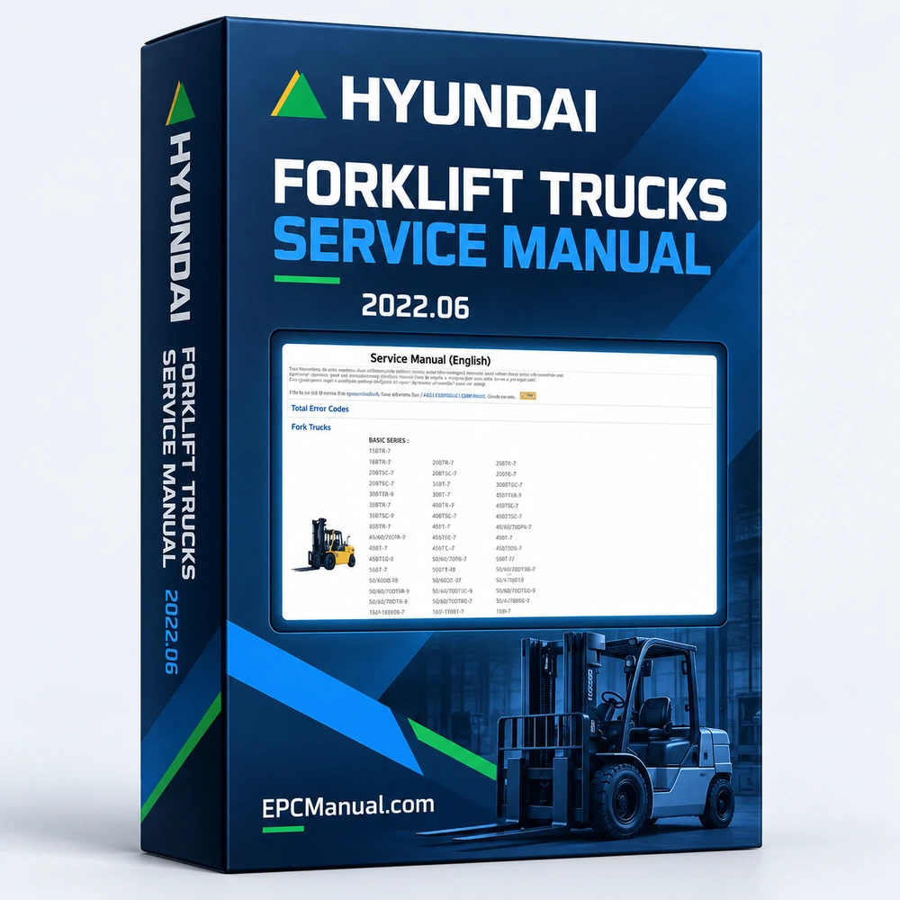 HYUNDAI FORKLIFT TRUCKS SERVICE MANUAL 2022.06