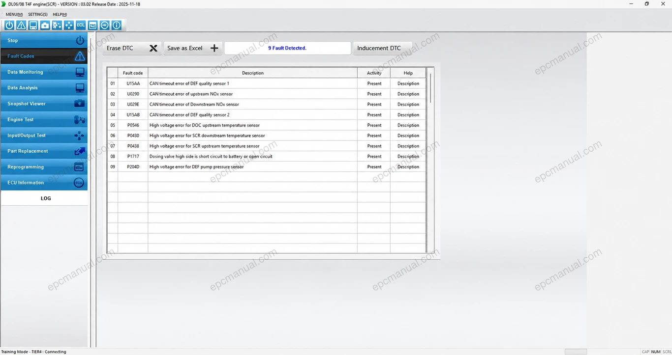 HYUNDAI INFRACORE SCR DL06-08 T4F ENGINE 03.02 screenshot 4