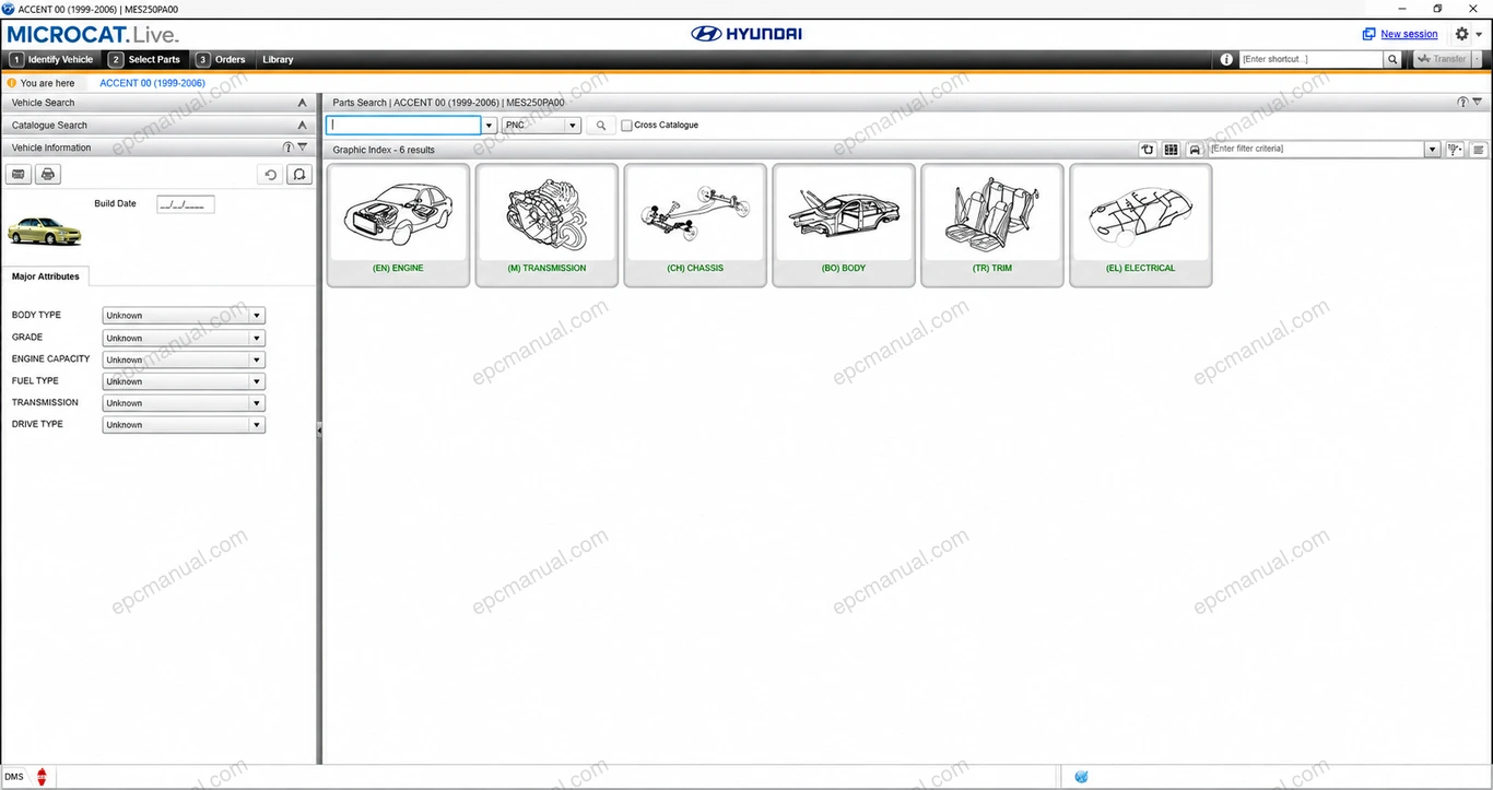 HYUNDAI SPARE MAP EPC 30 screenshot 6