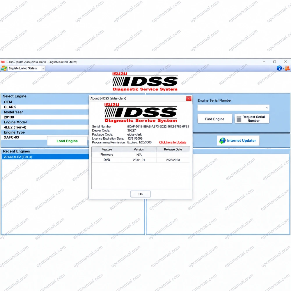 ISUZU E-IDSS DIAGNOSTIC SERVICE SYSTEM 2025.06 screenshot 8