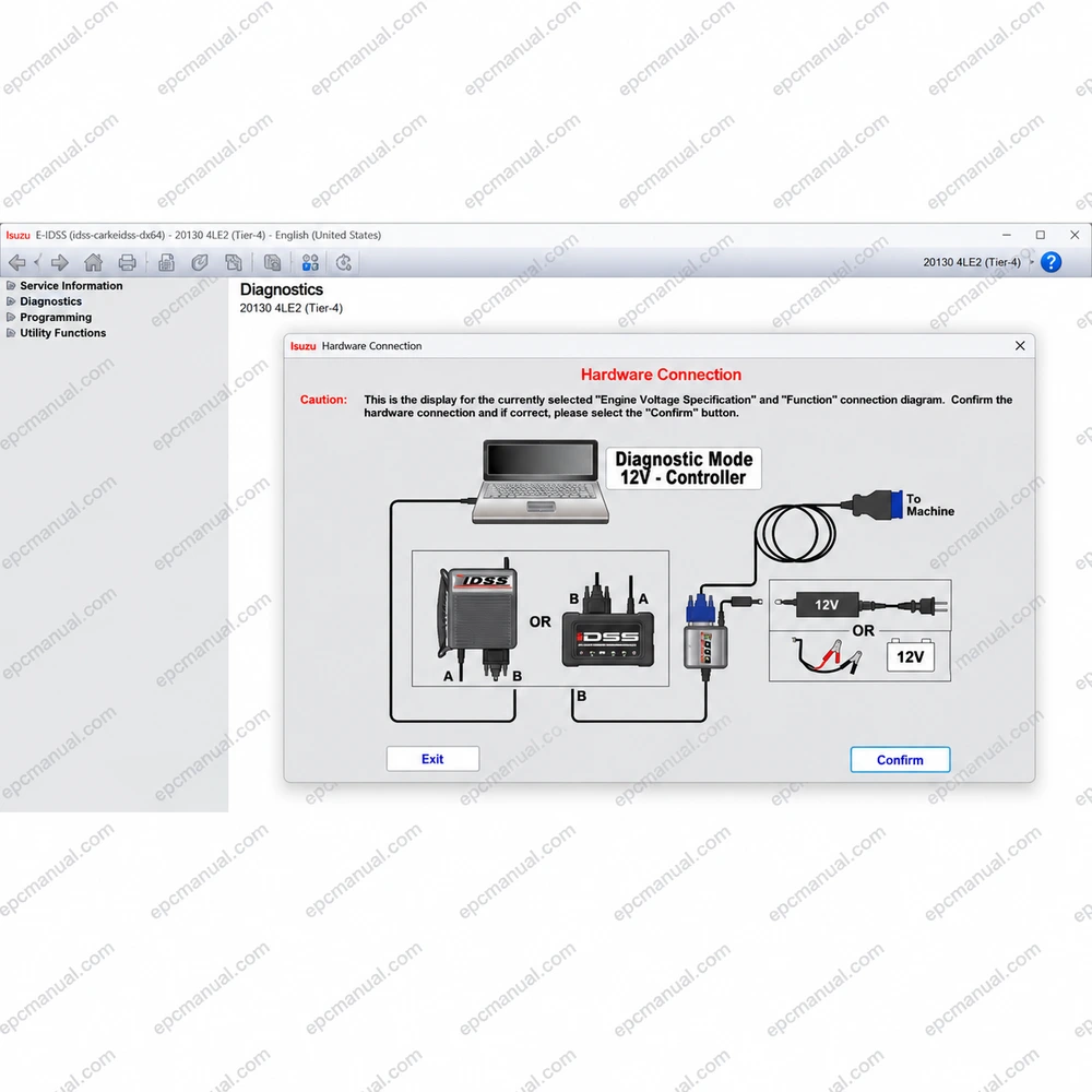ISUZU E-IDSS DIAGNOSTIC SERVICE SYSTEM 2025.06 screenshot 13