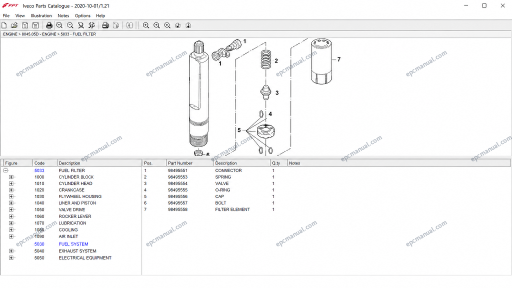 Iveco FPT Industrial engine EPC parts catalog - Image 2