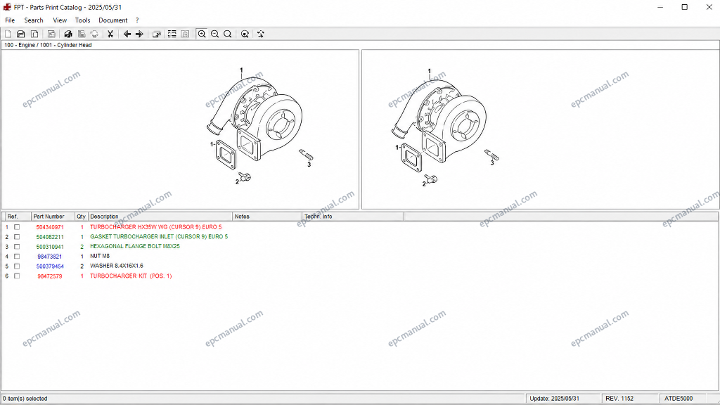 Iveco FPT Industrial engine EPC parts catalog - Image 4