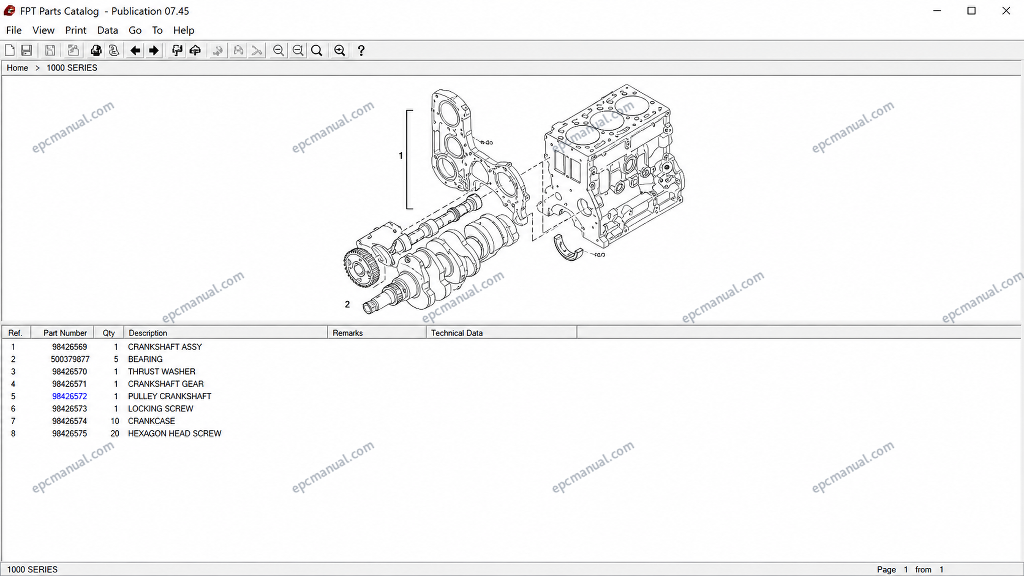 Iveco FPT Industrial engine EPC parts catalog - Image 6