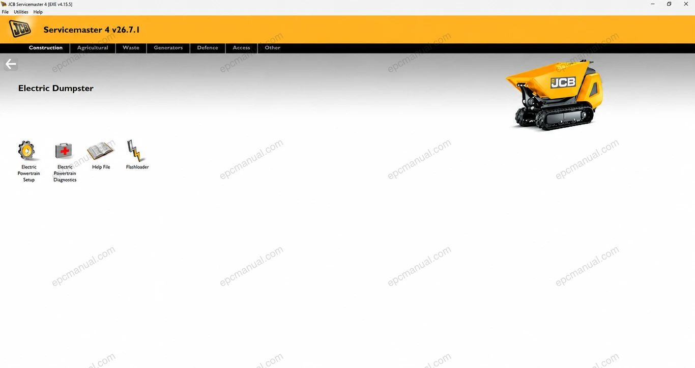 JCB SERVICEMASTER JCBS UNPACKER screenshot 4