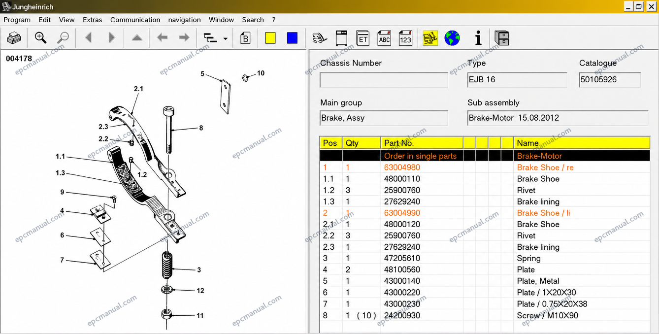 Jungheinrich – JETI Forklift ET-SH Parts & Service Manual 2026 - Image 8