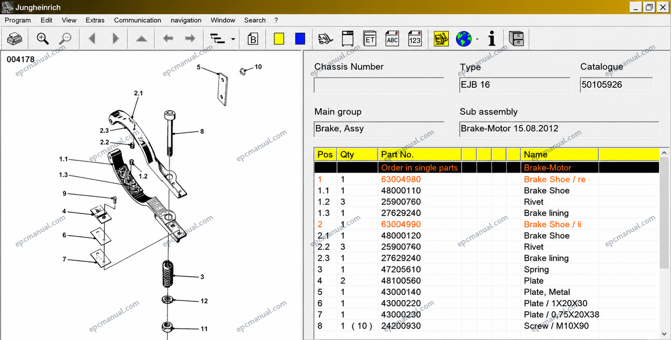 Jungheinrich – JETI Forklift ET-SH Parts & Service Manual 2026 - Image 5