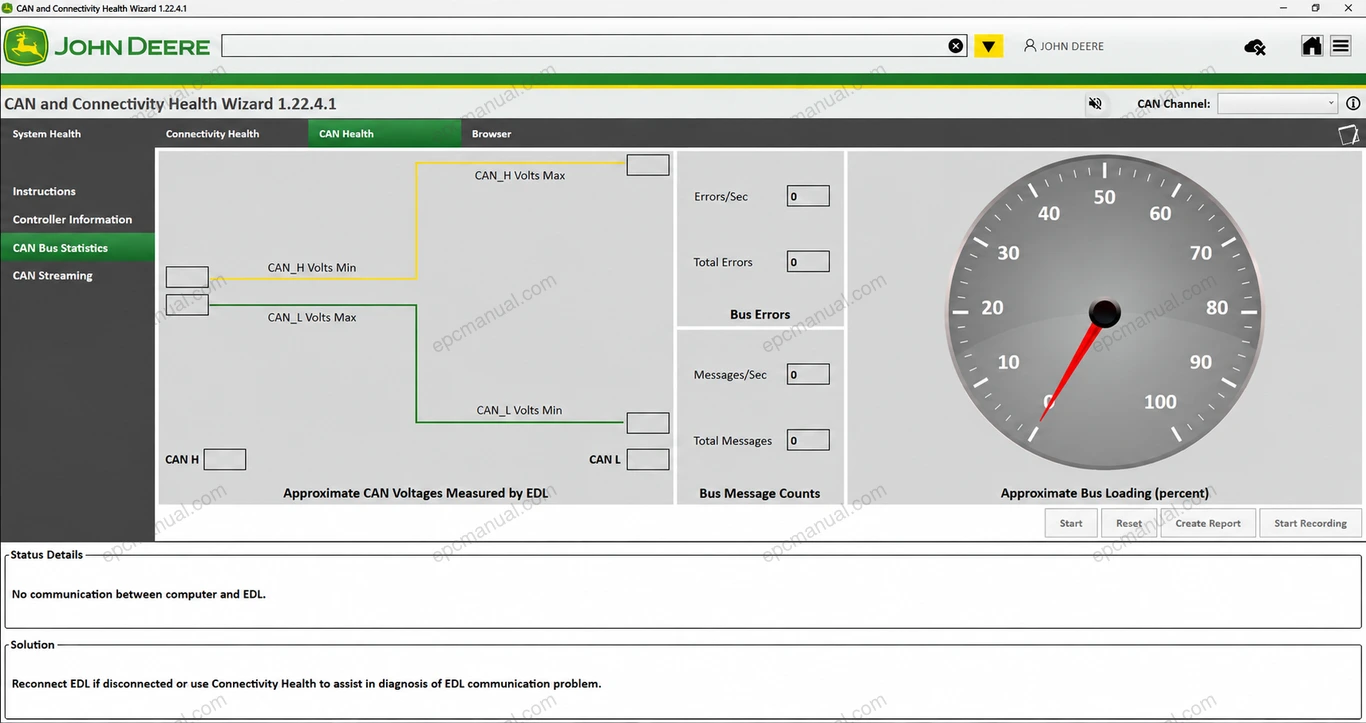 JOHN DEERE CAN AND CONNECTIVITY HEALTH WIZARD 12147 screenshot 6