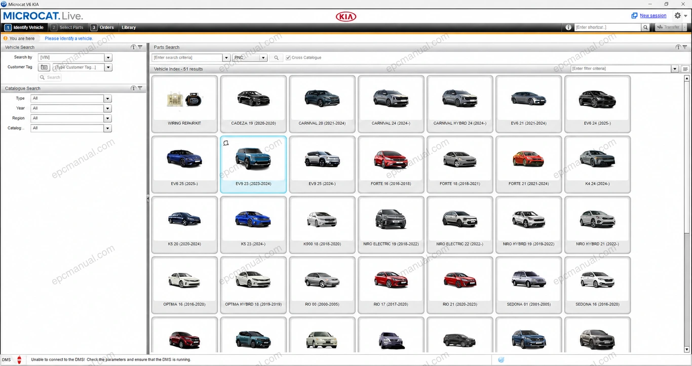 KIA SPARE MAP EPC 30 screenshot 5