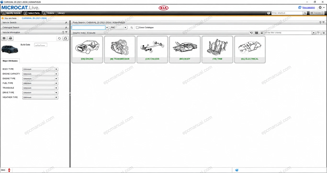 KIA SPARE MAP EPC 30 screenshot 6