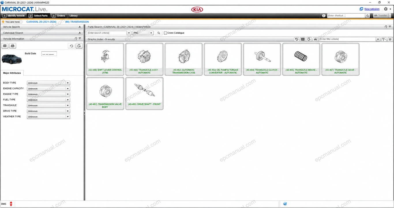 KIA SPARE MAP EPC 30 screenshot 7