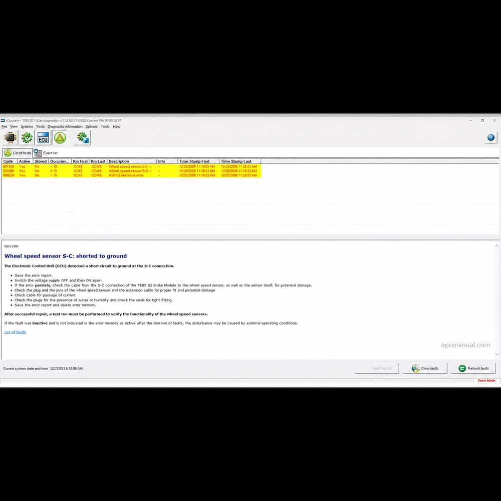 KNORR-BREMSE DIAGNOSTICS SYSTEMS 2.6.7.3 screenshot 3