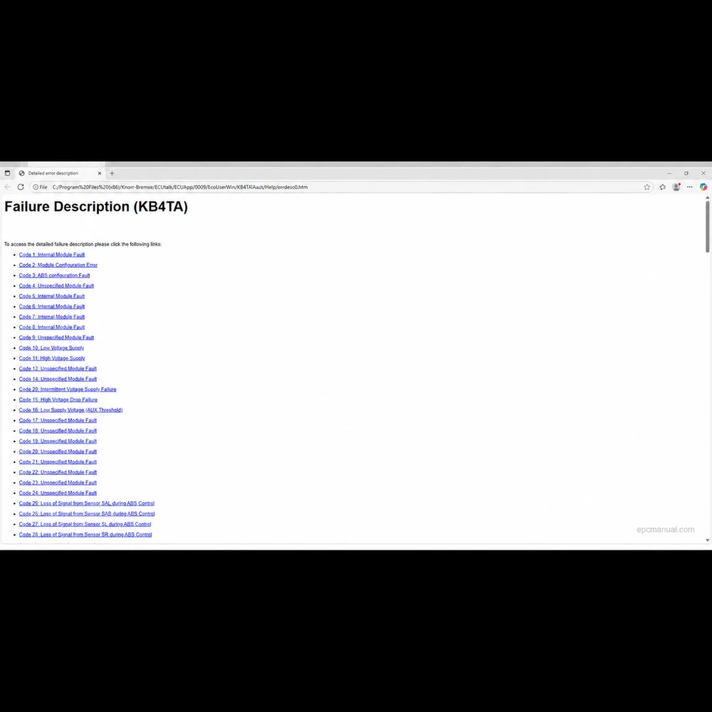 KNORR-BREMSE DIAGNOSTICS SYSTEMS 2.6.7.3 screenshot 17