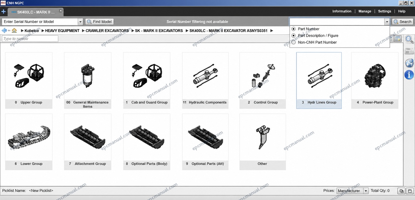 Kobelco EPC 2015 Parts Catalog - Image 2