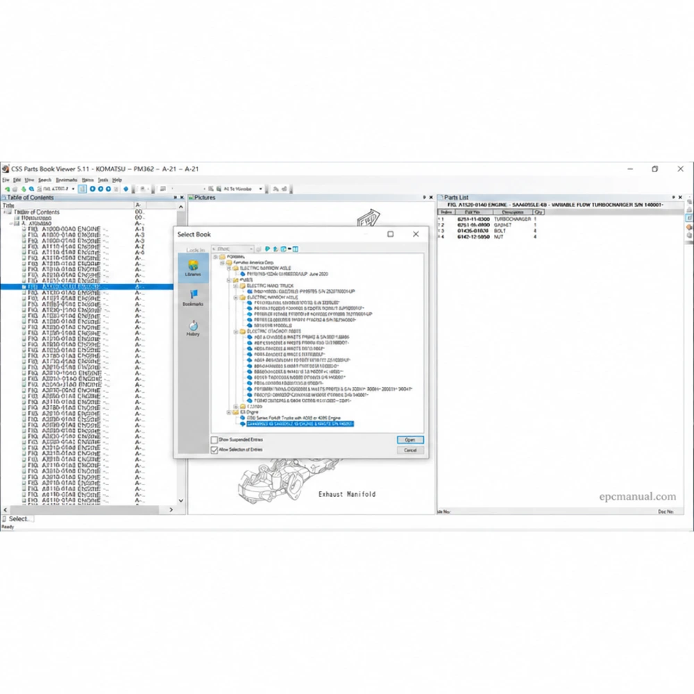KOMATSU CSS EPC FORKLIFT USA 5.11 screenshot 4