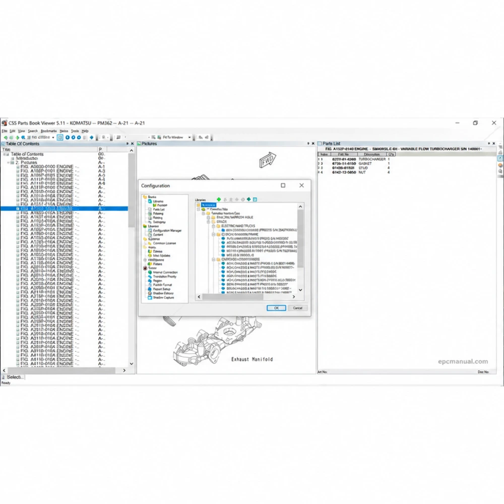 KOMATSU CSS EPC FORKLIFT USA 5.11 screenshot 5