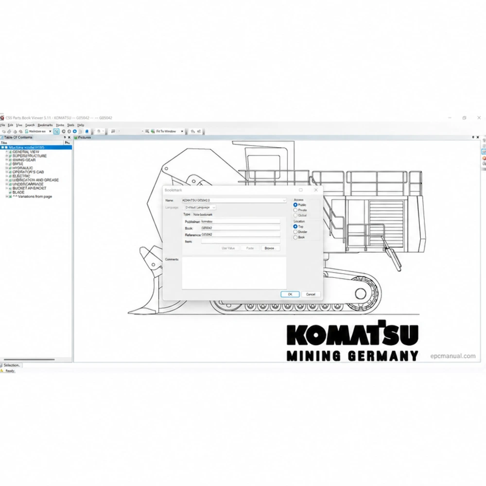 KOMATSU CSS EPC MINING EXCAVATOR 2022.05 screenshot 6