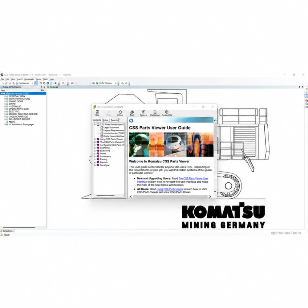 KOMATSU CSS EPC MINING EXCAVATOR 2022.05 screenshot 8
