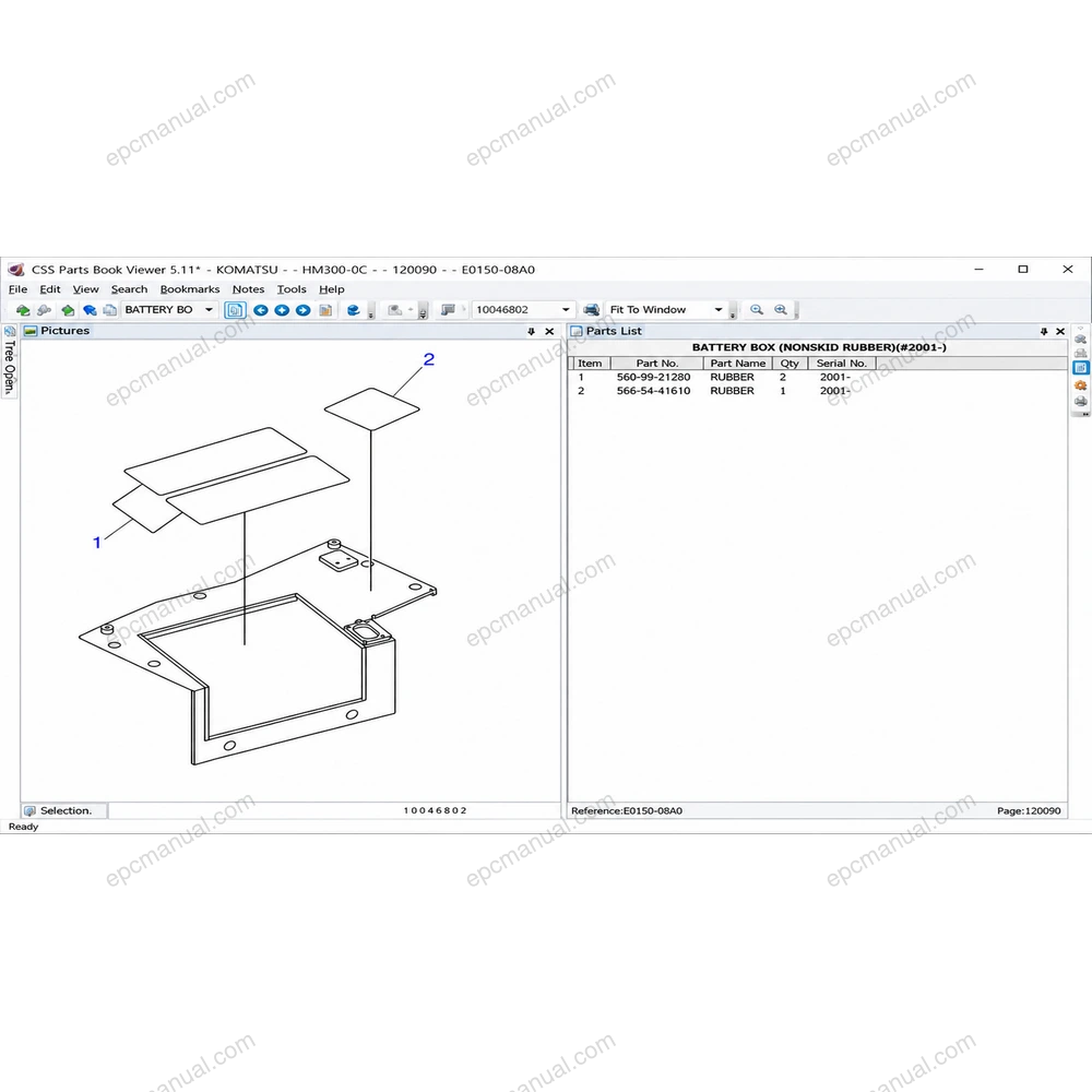 KOMATSU CSS-NET EPC USA screenshot 4