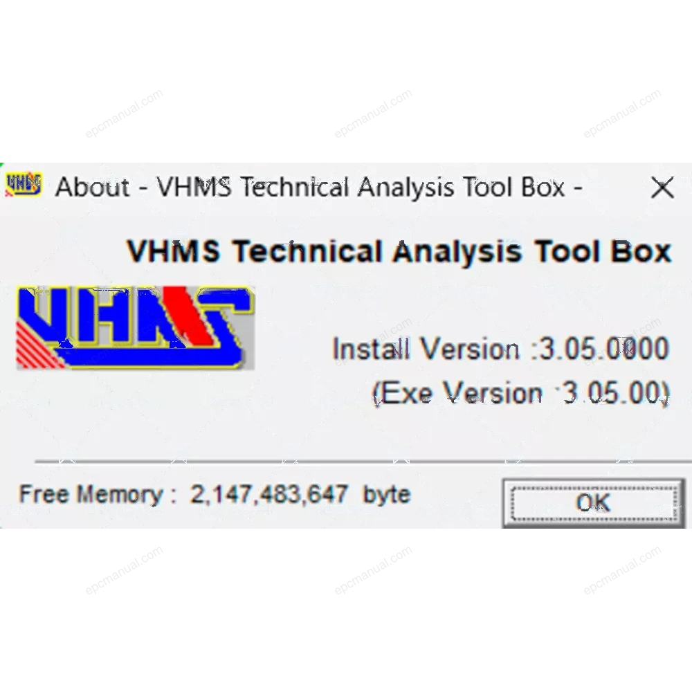 KOMATSU VHMS TECHNICAL ANALYSIS TOOL BOX 3.05.00 screenshot 8