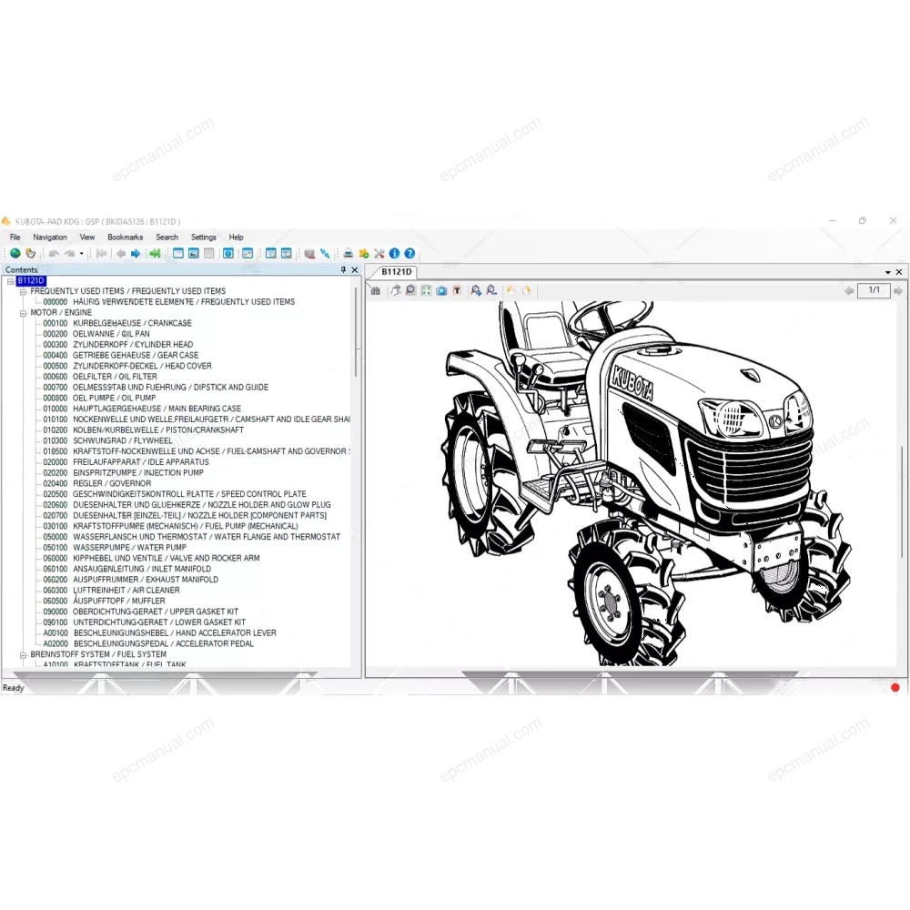 KUBOTA EPC KDG GERMAN 2021.10 screenshot 4