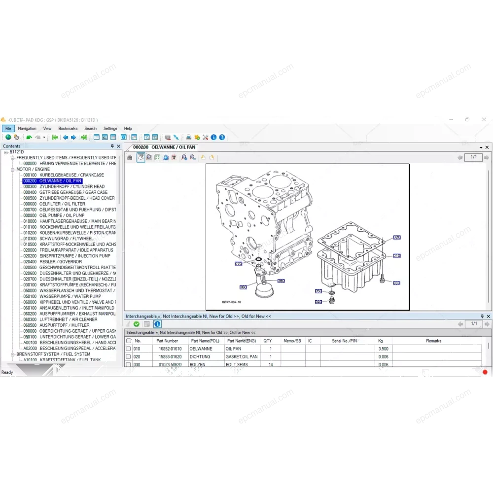KUBOTA EPC KDG GERMAN 2021.10 screenshot 6