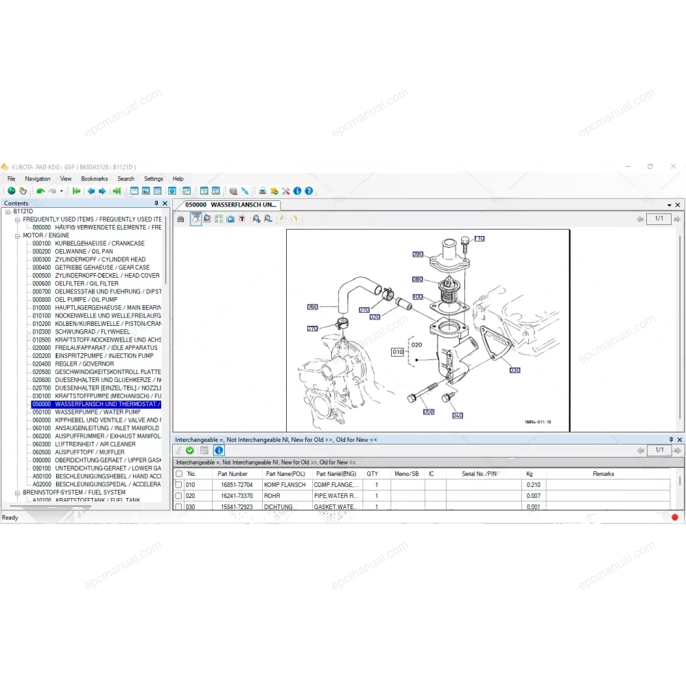 KUBOTA EPC KDG GERMAN 2021.10 screenshot 7