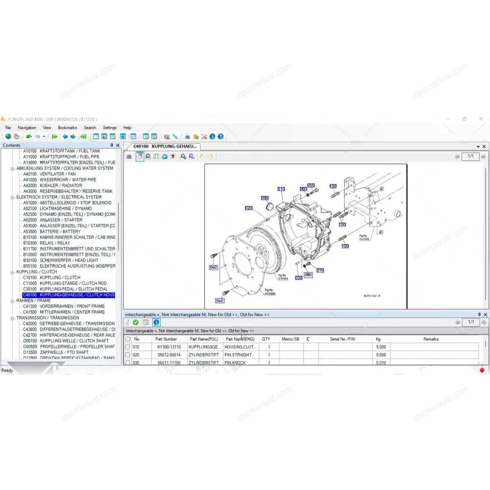 KUBOTA EPC KDG GERMAN 2021.10 screenshot 11