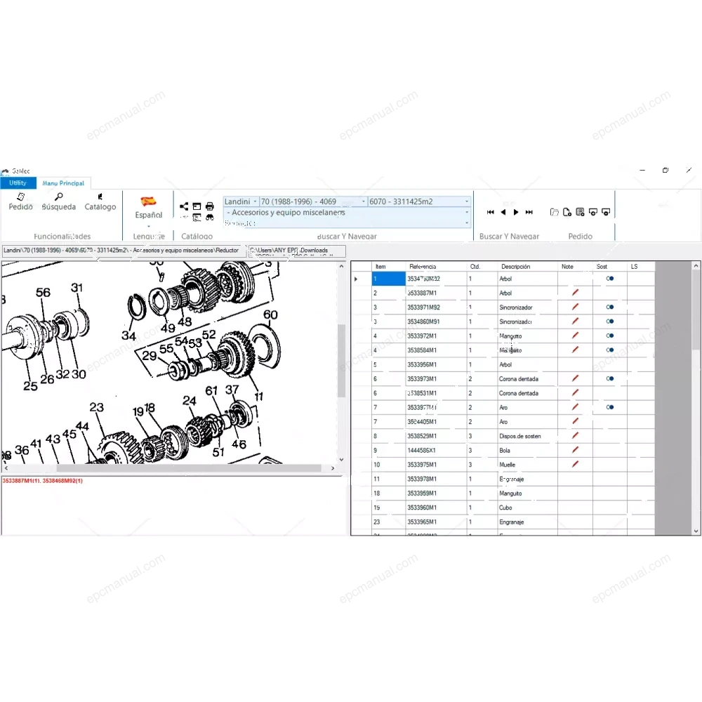 LANDINI EPC GALILEO 8.0 screenshot 7