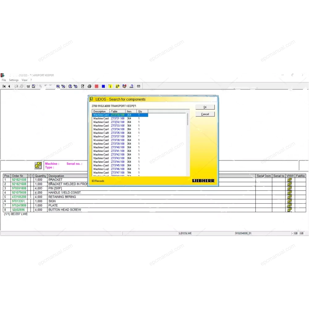 LIEBHERR LIDOS CRANES LWE 2023.03 screenshot 6