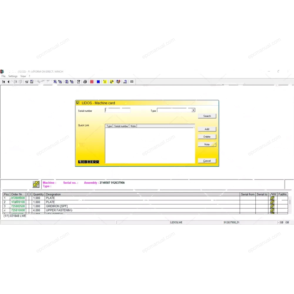 LIEBHERR LIDOS CRANES LWE 2023.03 screenshot 8