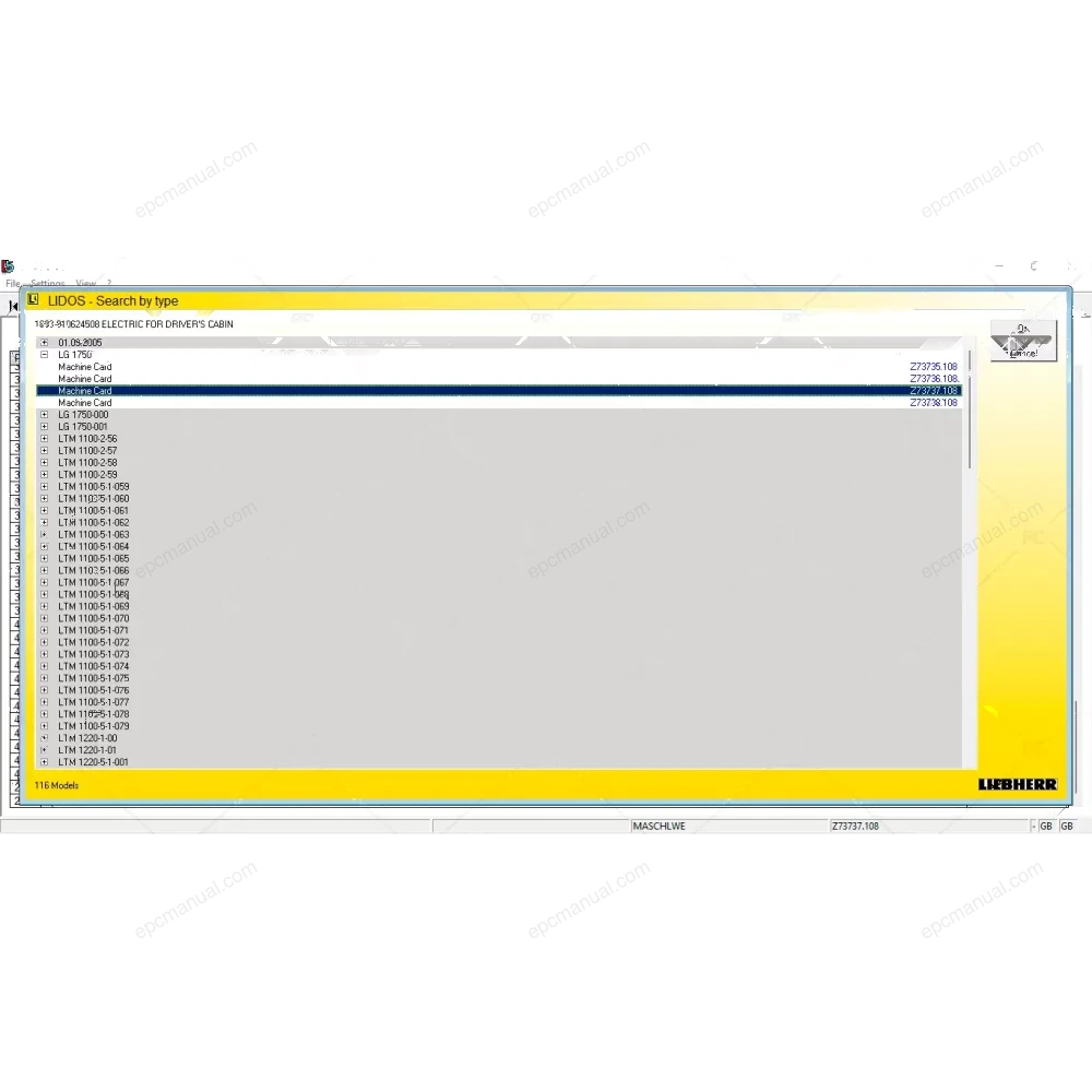 LIEBHERR LIDOS CRANES LWE 2023.03 screenshot 13