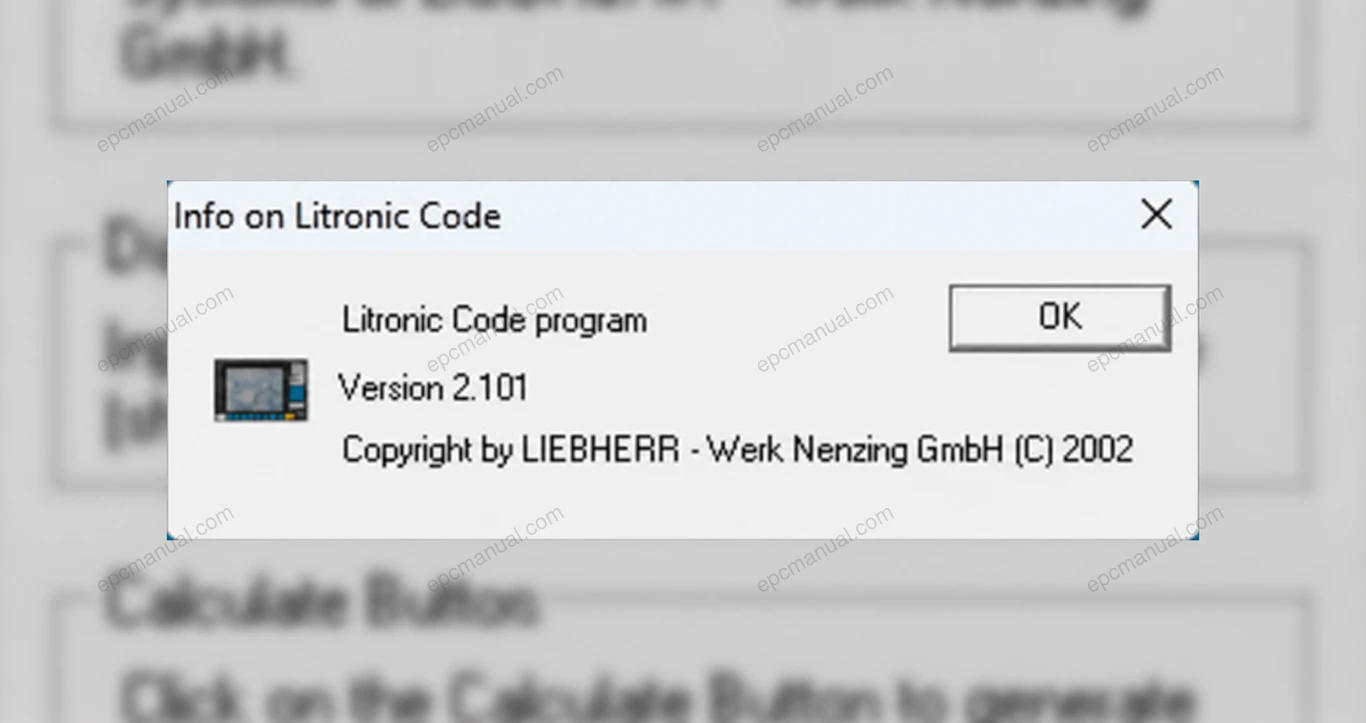 LITRONIC CODE PROGRAM 2101 screenshot 2