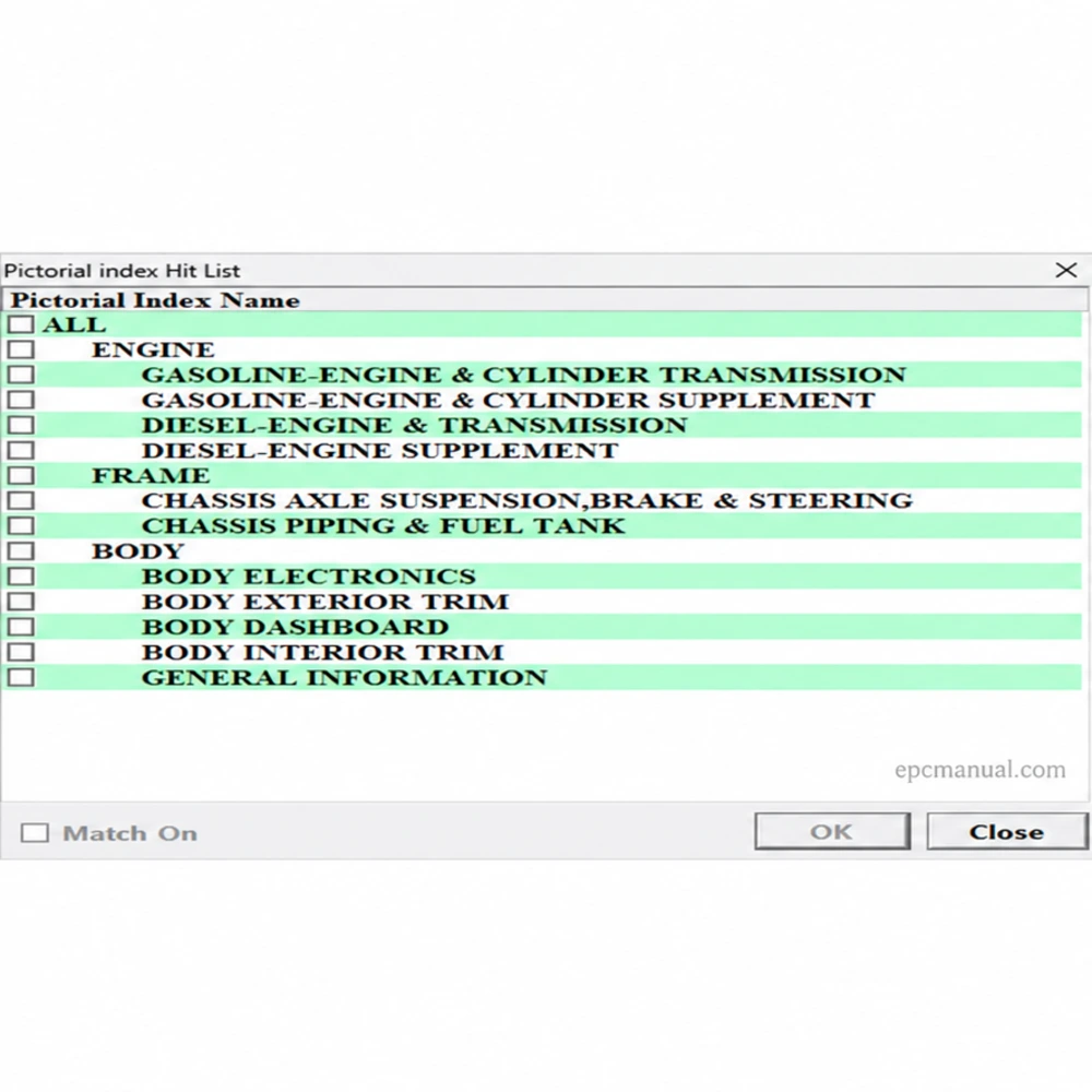 MAZDA GENERAL ELECTRONIC PARTS CATALOGUE 2024.05 screenshot 9
