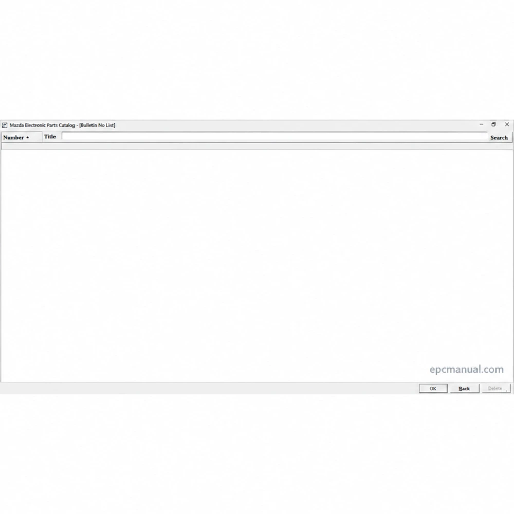 MAZDA GENERAL ELECTRONIC PARTS CATALOGUE 2024.05 screenshot 11