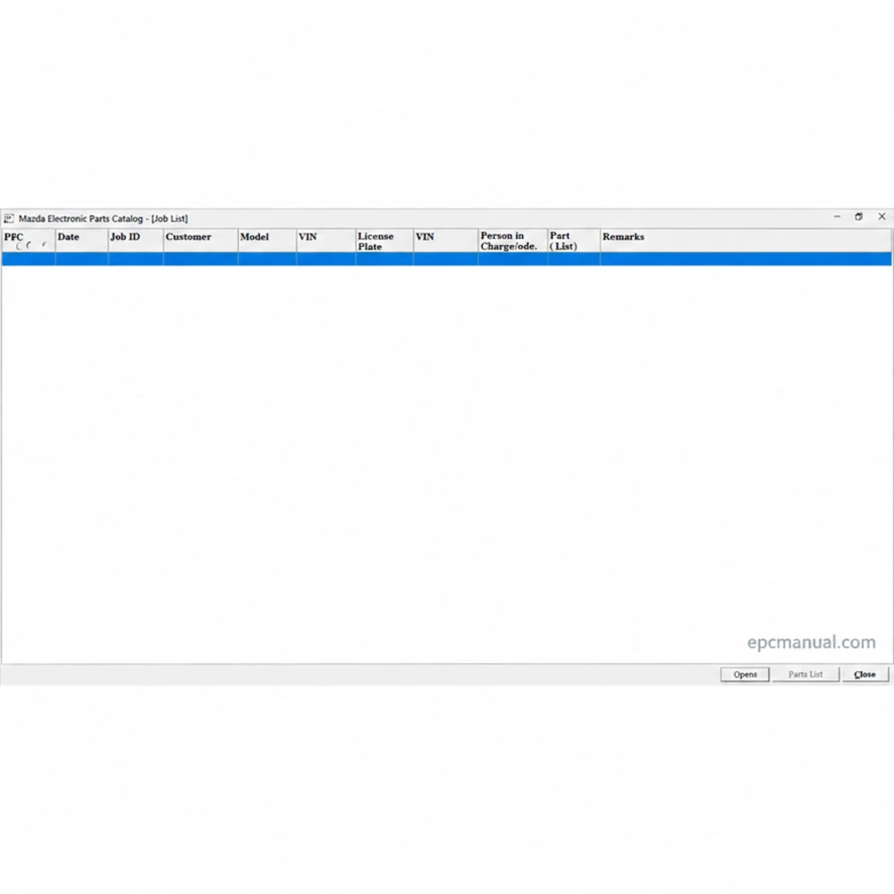 MAZDA GENERAL ELECTRONIC PARTS CATALOGUE 2024.05 screenshot 12