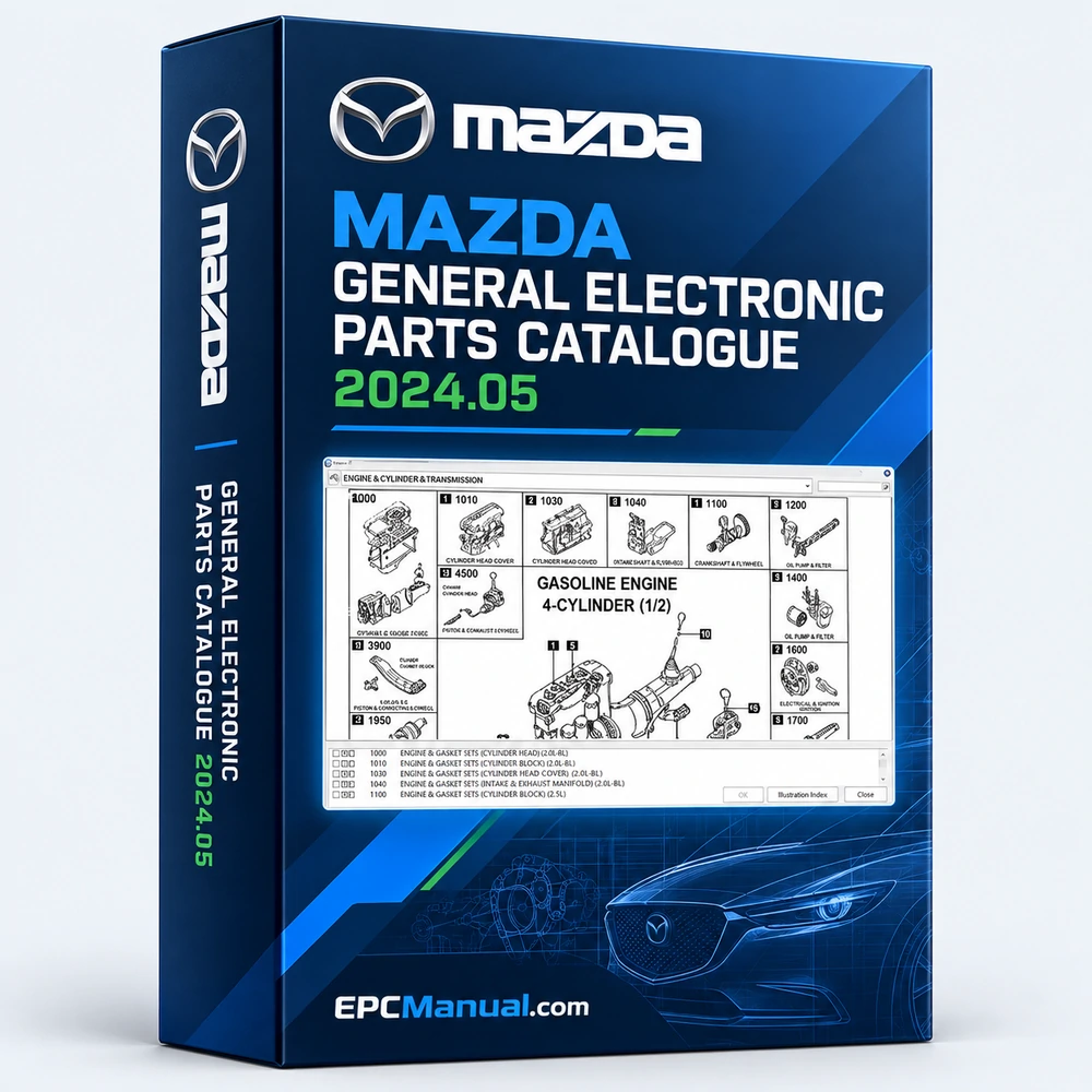 MAZDA GENERAL ELECTRONIC PARTS CATALOGUE 2024.05