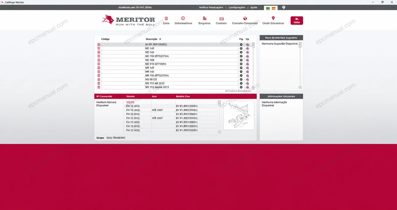 MERITOR PARTS CATALOG screenshot 3