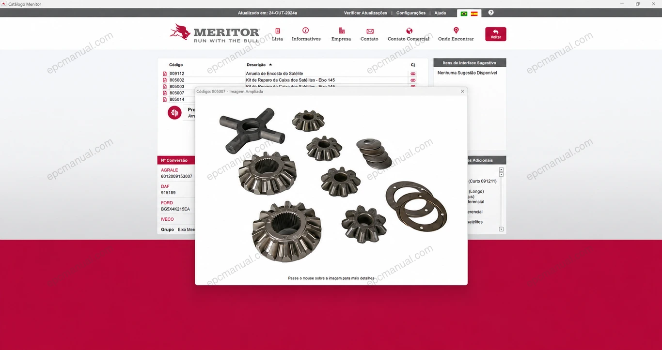 MERITOR PARTS CATALOG screenshot 6