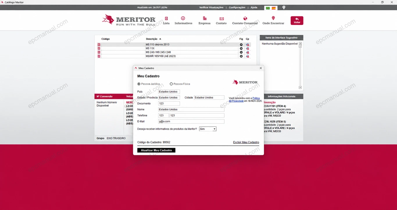MERITOR PARTS CATALOG screenshot 8