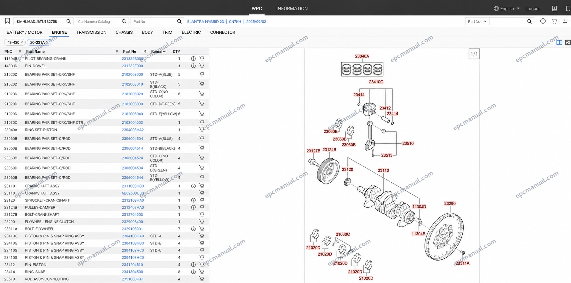 MOBIS WPC EPC Hyundai & KIA Online Parts Catalog